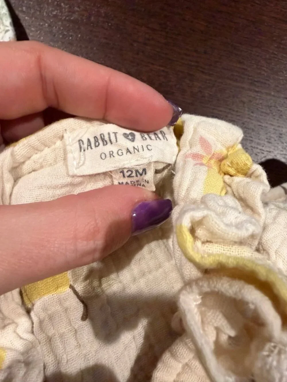 Carter's + Rabbit Bear Baby Girls Romper Dress Shorts Bundle - 12M